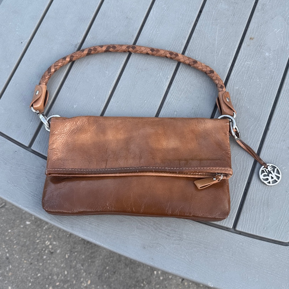 The Sak Tan Leather Shoulder Bag